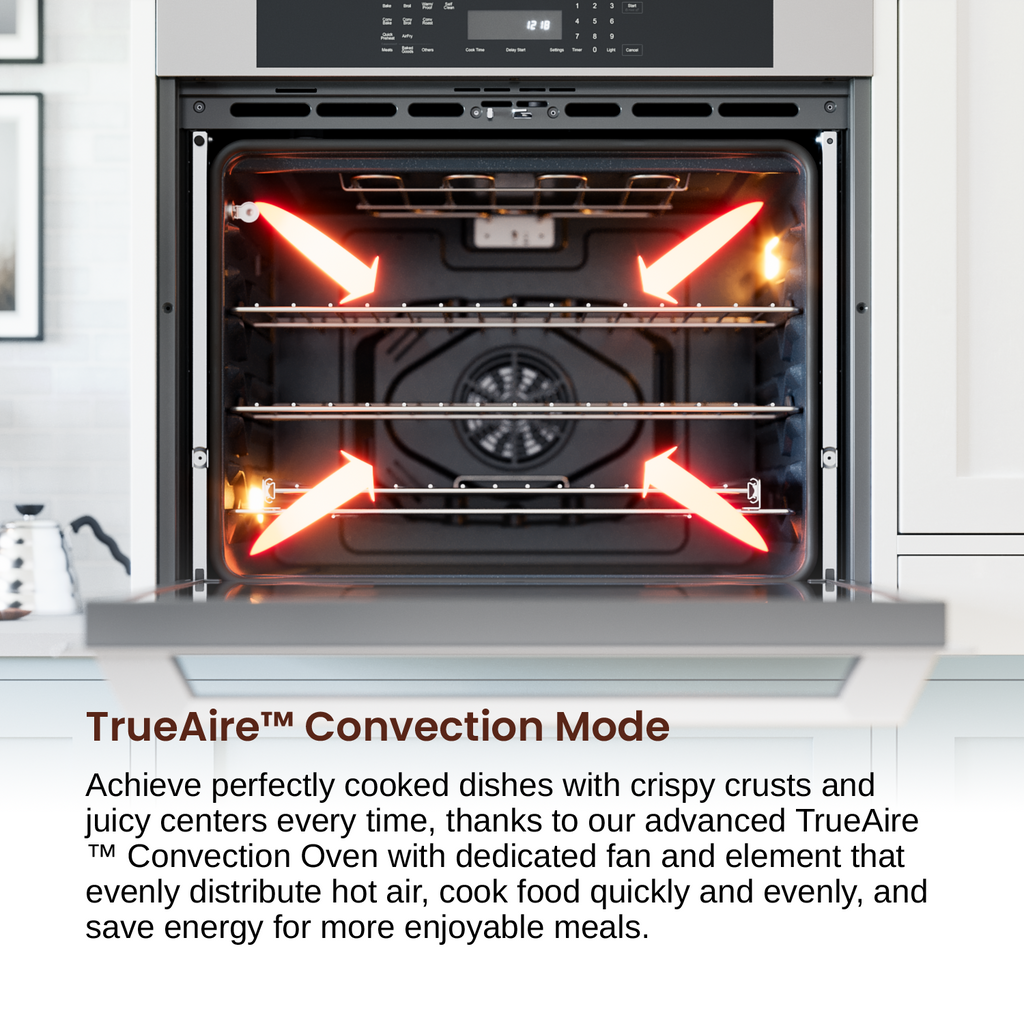 Rangaire 30" Double Electric Wall Oven Self-cleaning Air Fry True Convection Stainless Steel RWOD301GS