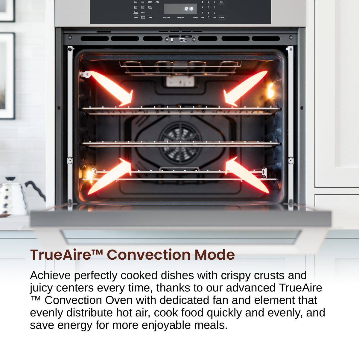 Rangaire 30" Double Electric Wall Oven Self-cleaning Air Fry True Convection Stainless Steel RWOD301GS