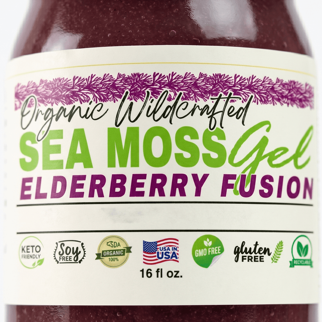 Sea Moss Gel - Elderberry Flavor 16oz